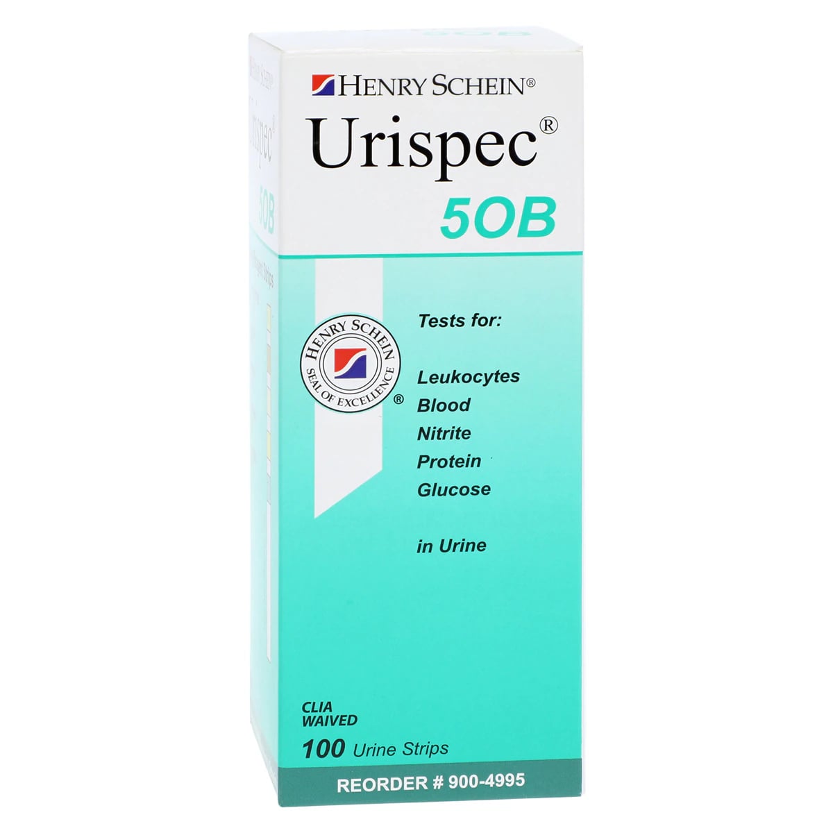 Henry Schein Urispec Pro 5OB Urine Test Strips, 100/Bottle
