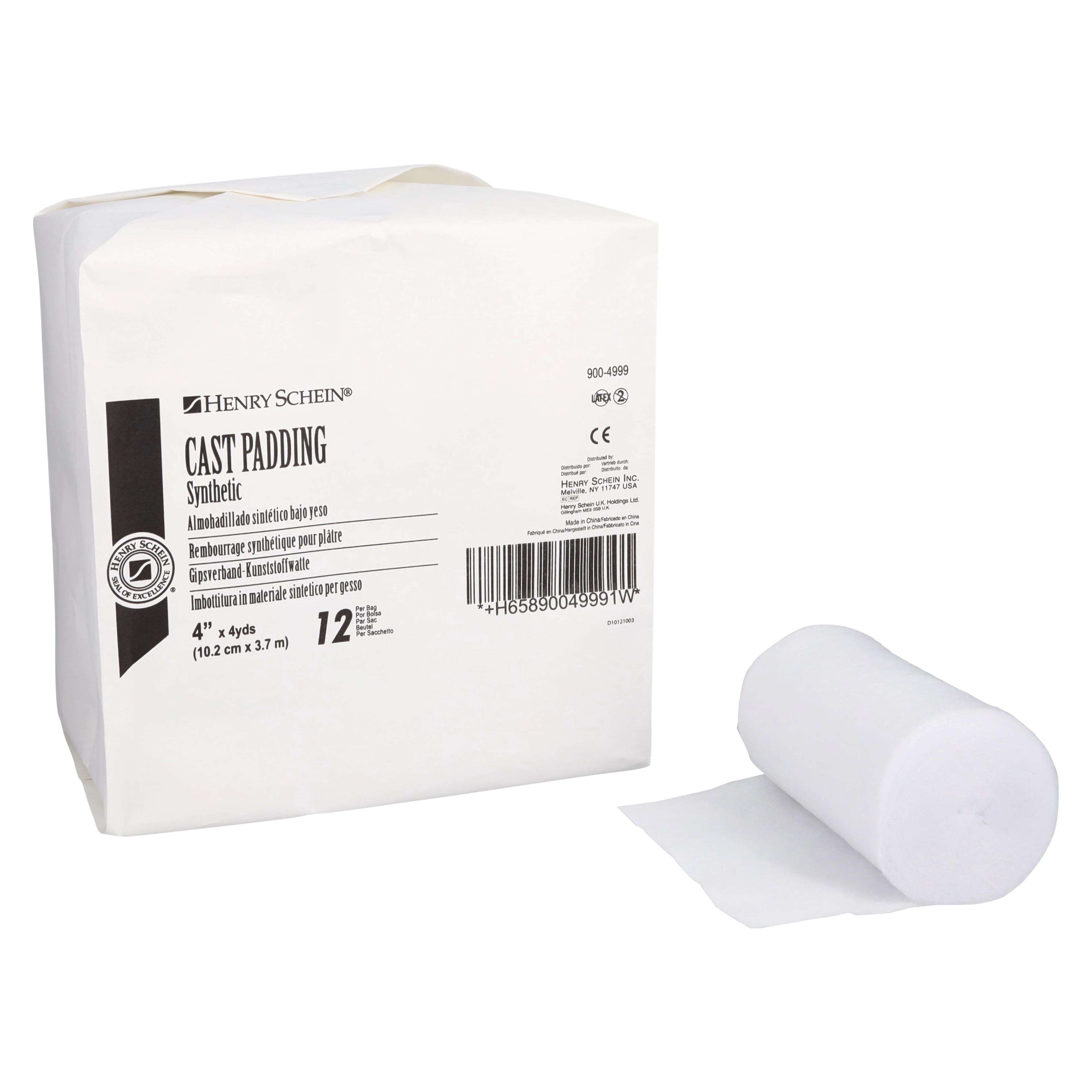 Henry Schein Synthetic Cast Padding, 4" x 4 yd