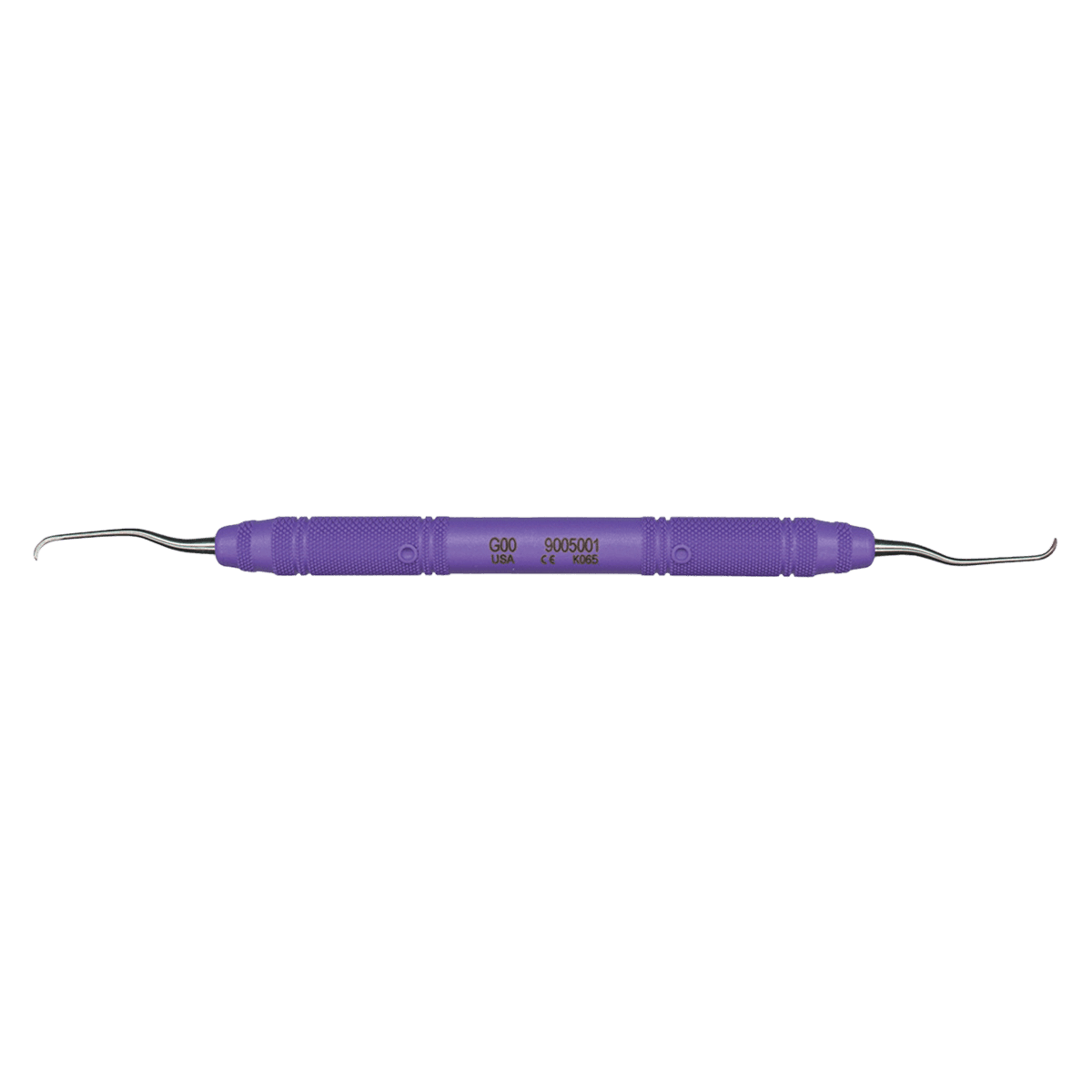 Henry Schein MaxiGrip Gracey Curette, Double End, Size 00, Universal, 9.5 mm Resin Handle