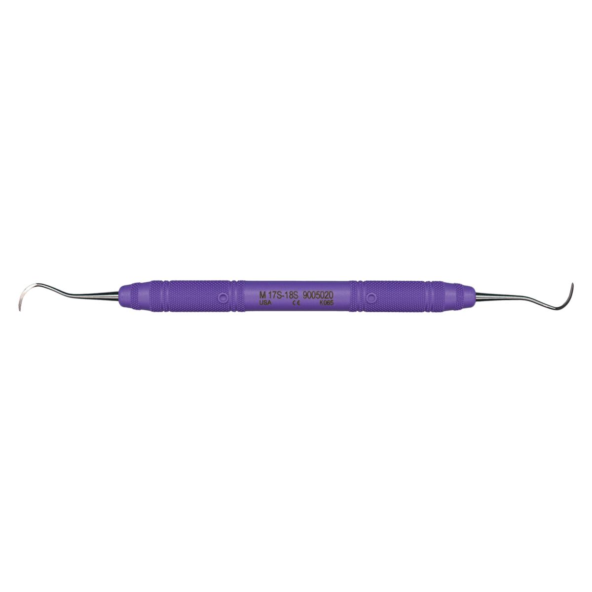 Henry Schein MaxiGrip McCall Curette Double End 17S/18S, 9.5 mm Resin Handle, Each