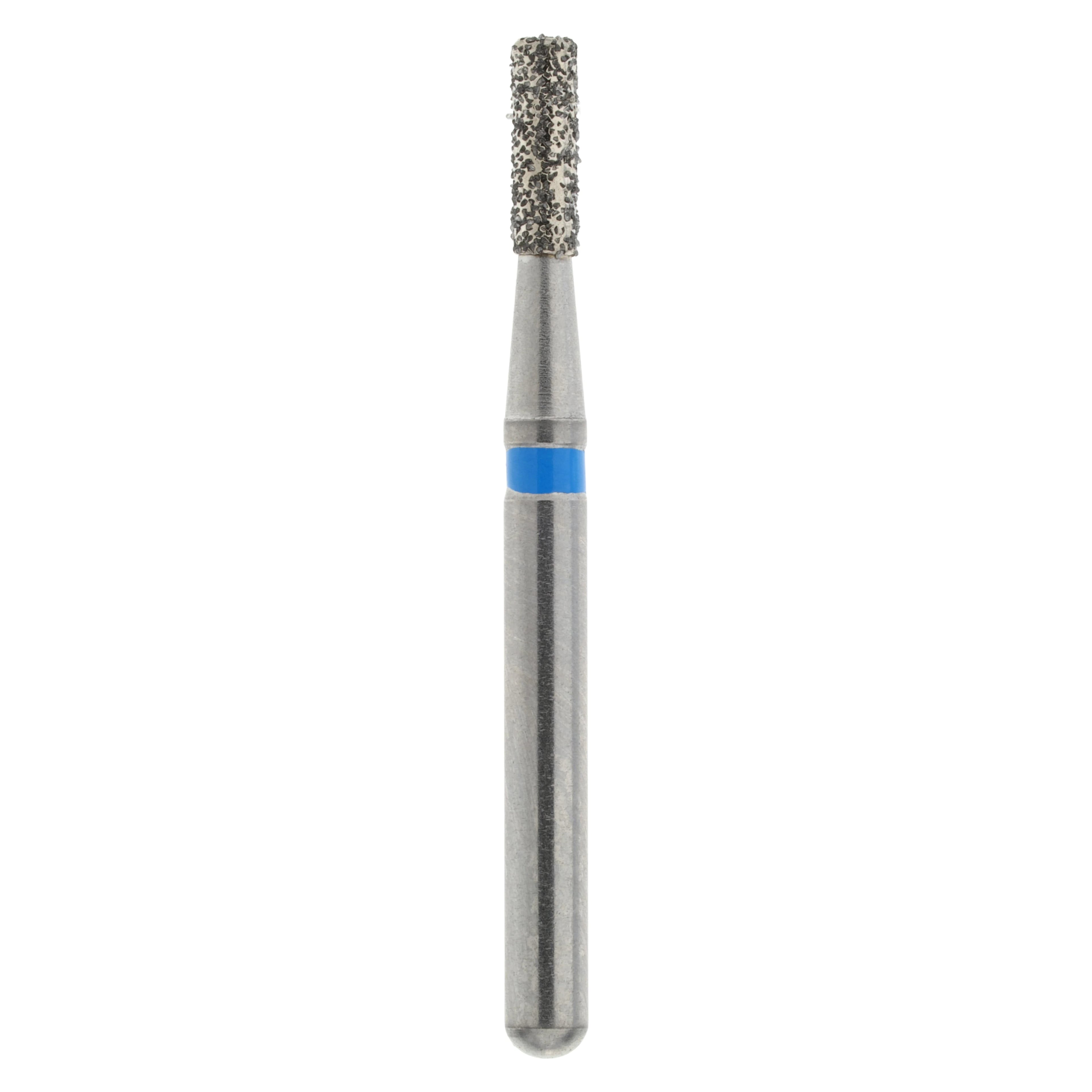 Maxima Diamond FG 835-012M Flat End Cylinder Bur, Medium, Friction Grip, 4.0 mm, 5/Pack