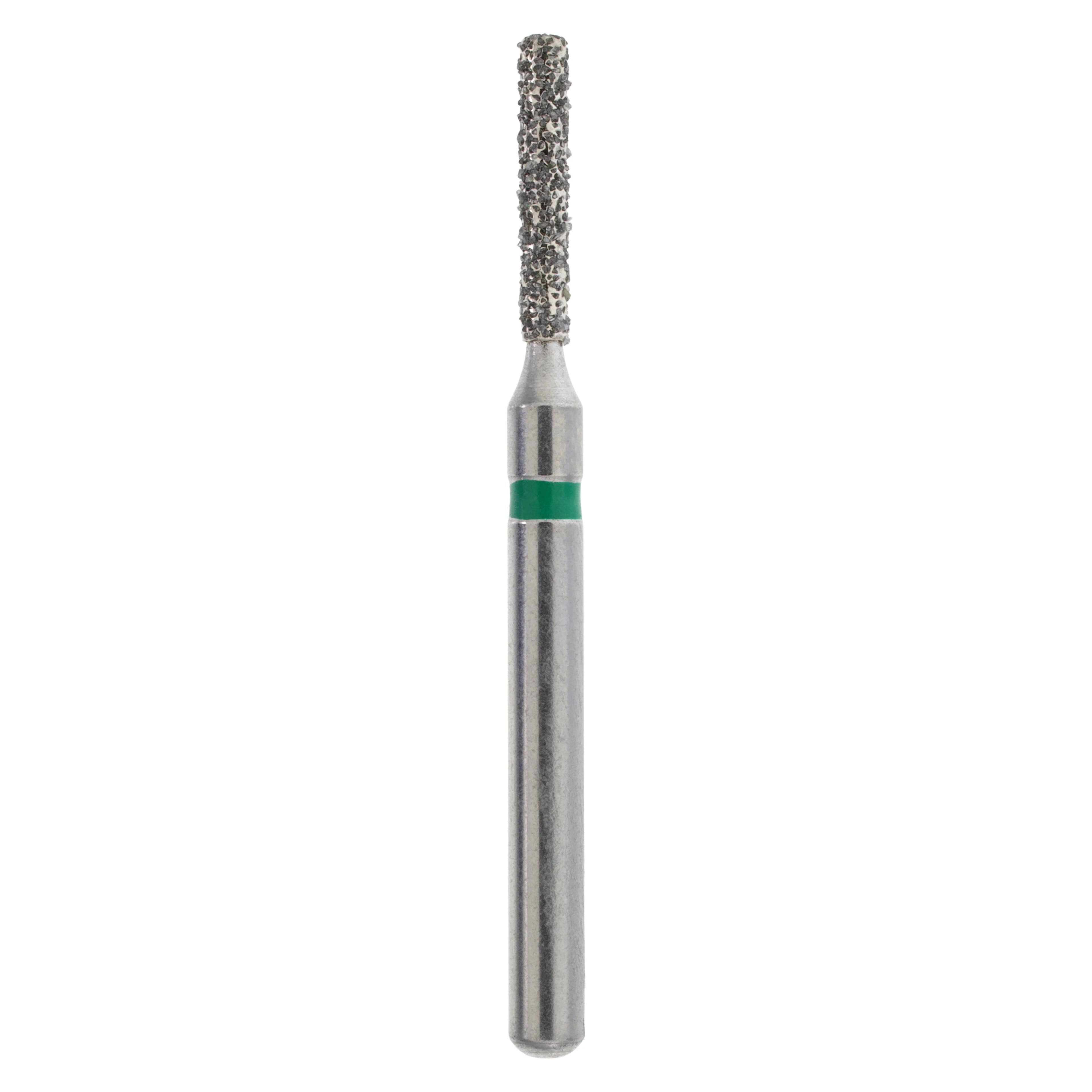 Maxima Diamond FG 836-012C Friction Grip Coarse Flat End Cylinder Bur, 6.0 mm, 5/Pack