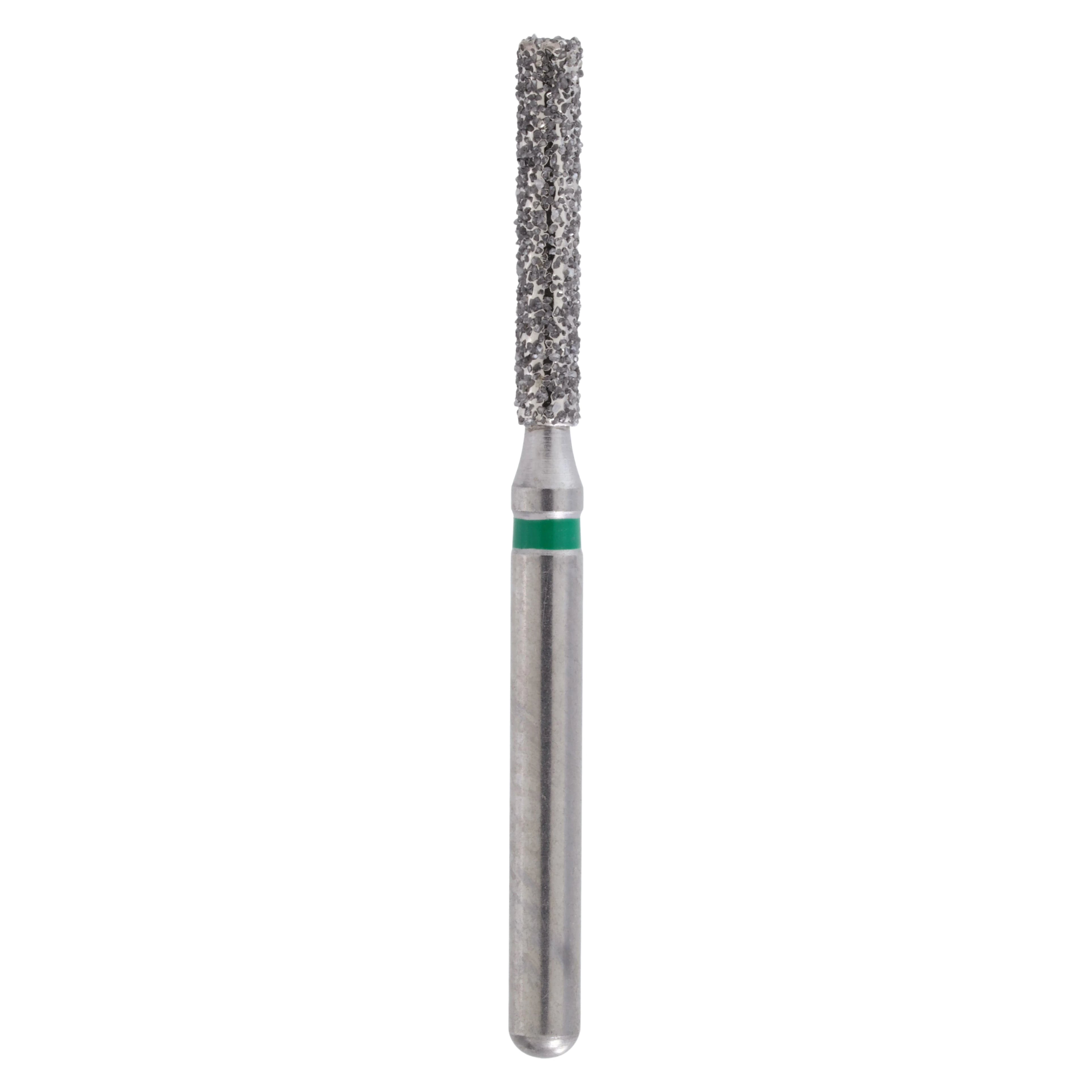 Maxima Diamond FG 837KR-014C Modified Cylinder Bur, Friction Grip, Coarse, 8.0 mm, 5/Pack