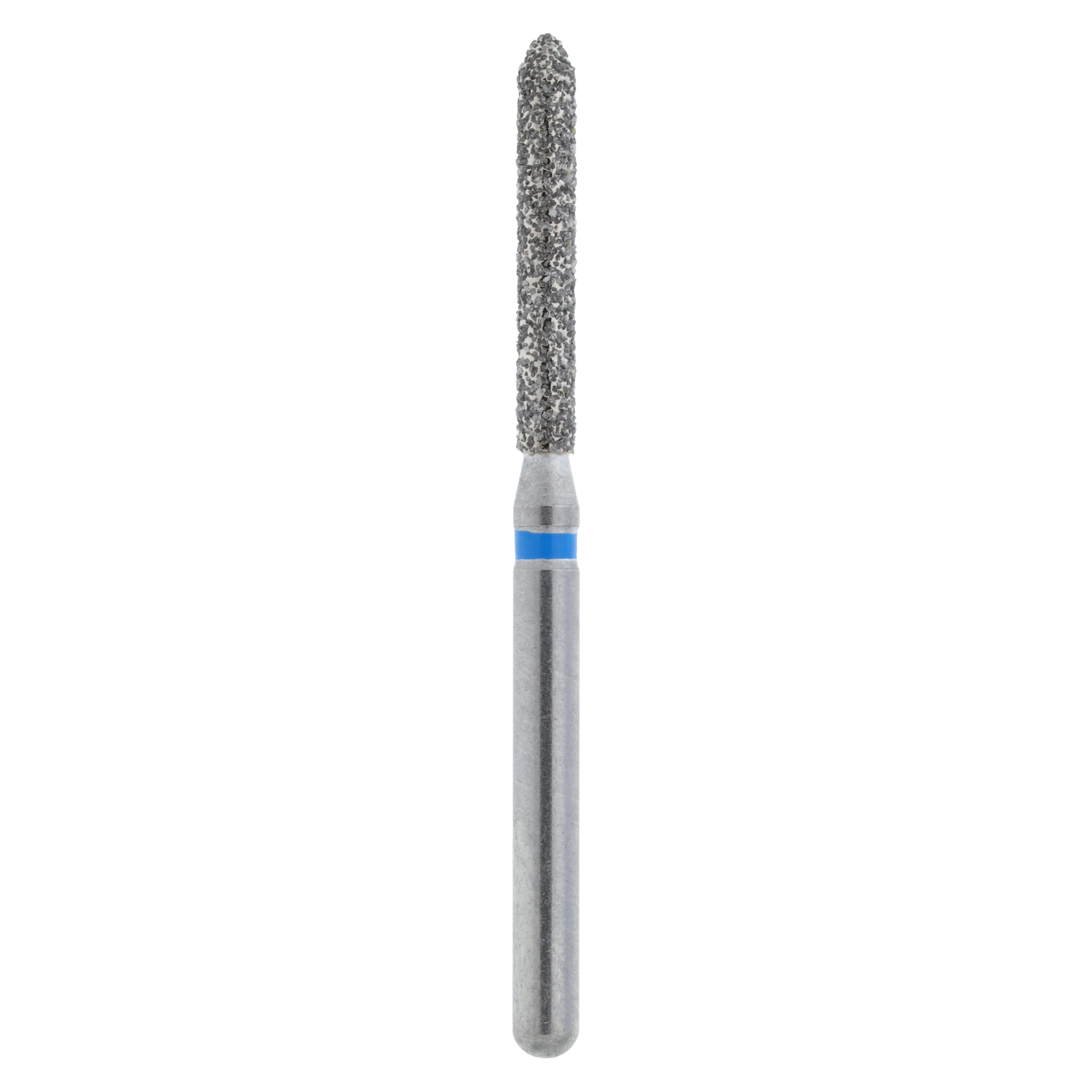 Maxima Diamond FG 879-014M Beveled Cylinder Bur, Friction Grip, Medium, 10.0 mm, 5/Pack