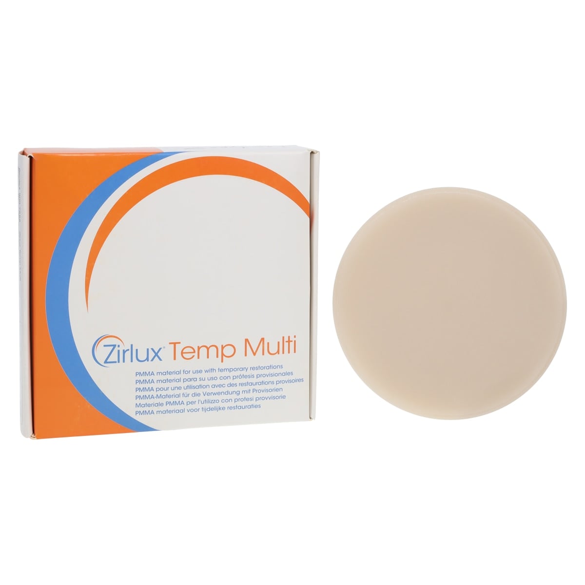 Zirlux Temp Multi PMMA Disc A1, 98x12mm, Each