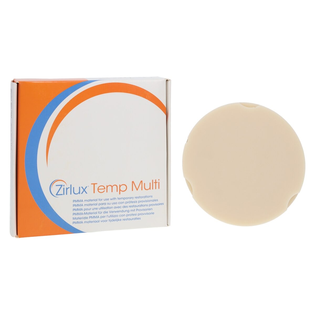 Zirlux Temp Multi PMMA Disc B1, 95x20mm, Each