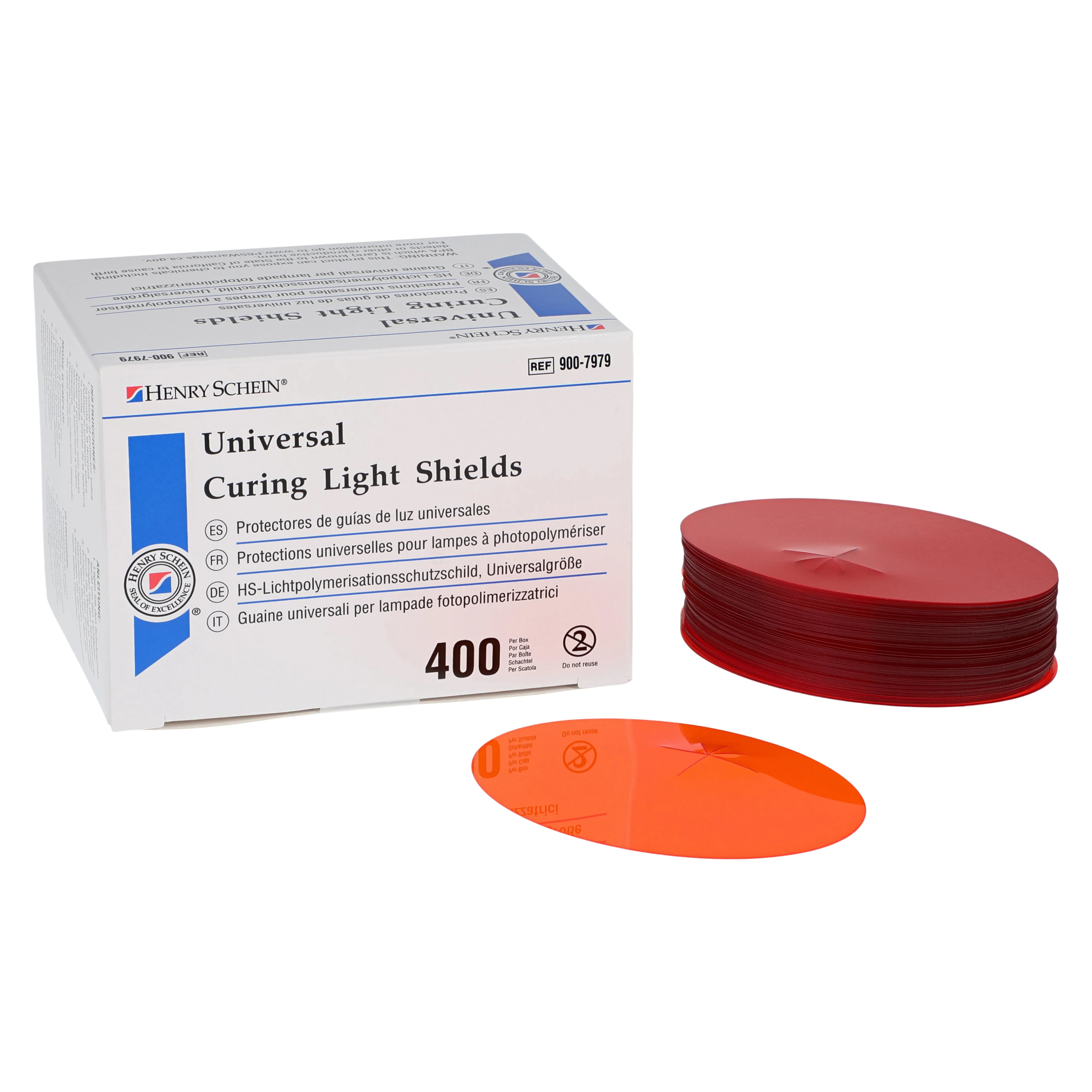 HSI Universal Curing Light Shields, Disposable, 400/Bag