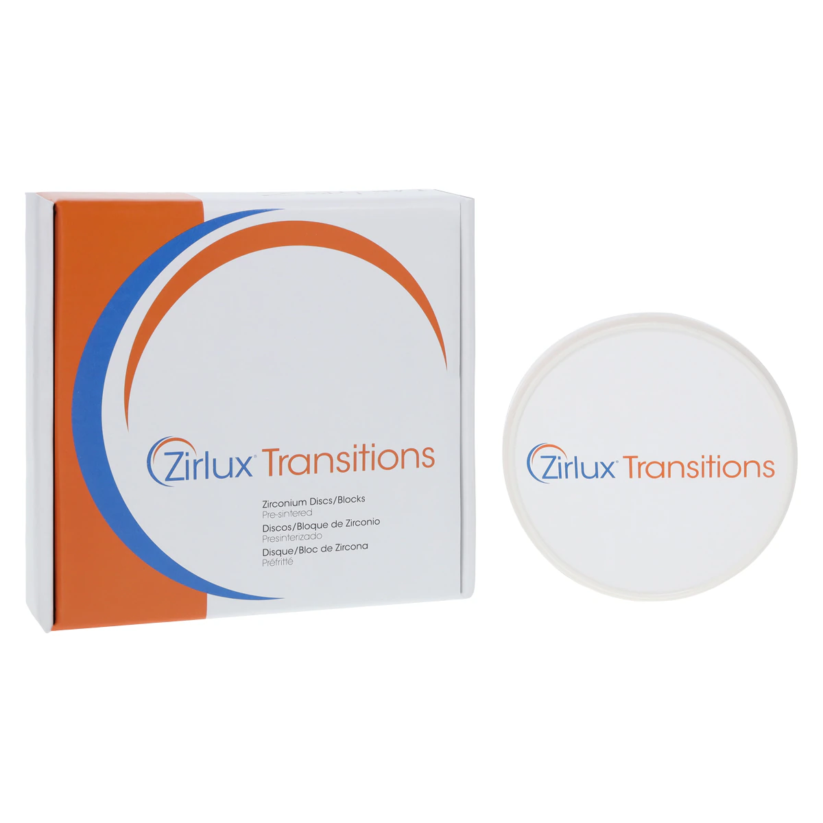 Zirlux Transitions Zirconia Disc A2, 98x18mm, Each