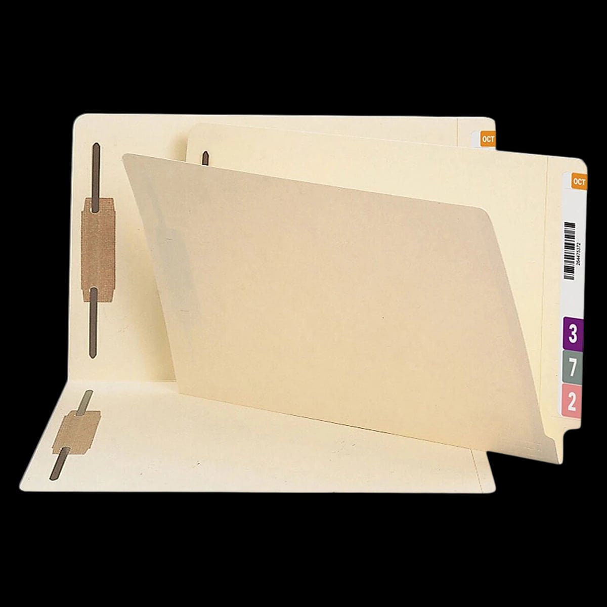 Smead End-Tab Legal-Size Manila File Folder with 2 Fasteners, 50 per Box