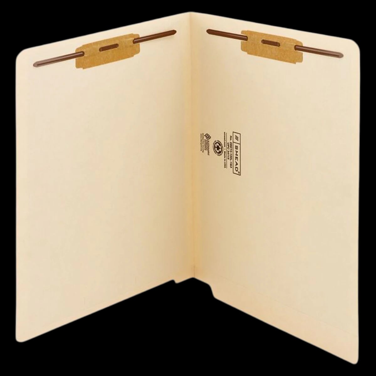 Smead End-Tab File Folder with 2 Fasteners, Letter Size, Manila, 50/Pack, 50/Box