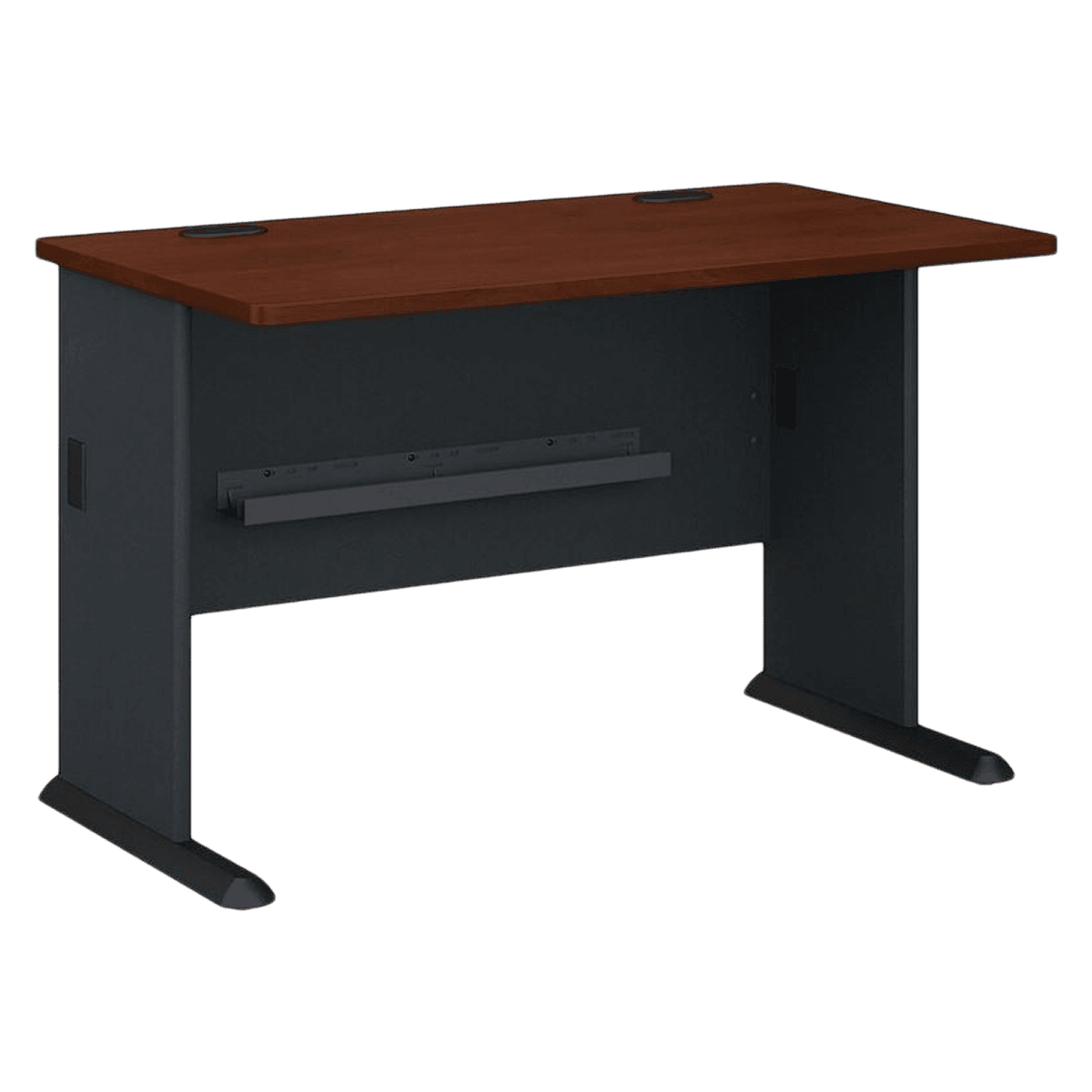 Bush Industries 48" Office Desk, Hansen Cherry/Galaxy Finish, 1/Package