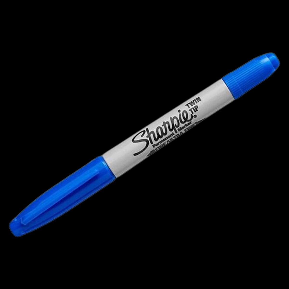 Sharpie Twin-Tip Permanent Marker, Blue, Fine & Ultra Fine, 1/Pack