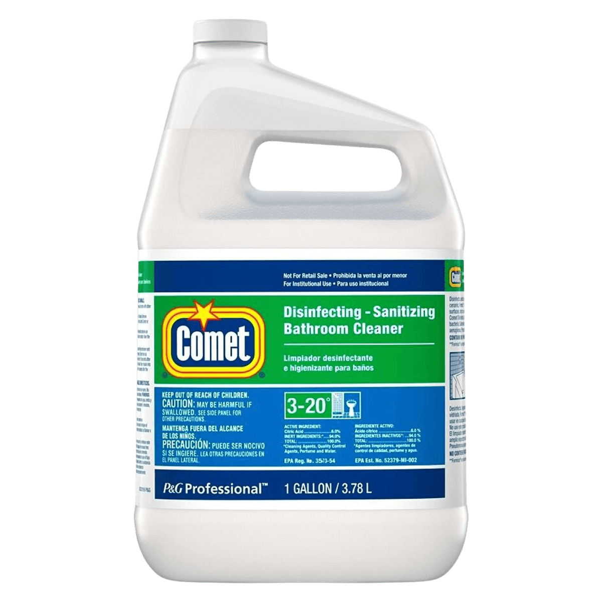 Comet Bathroom Cleaner, 1 Gallon Refill, 1/Bottle