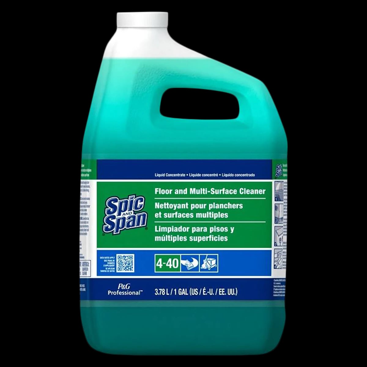 Spic and Span Multi-Surface and Floor Cleaner, 1 Gallon, 1/Bottle