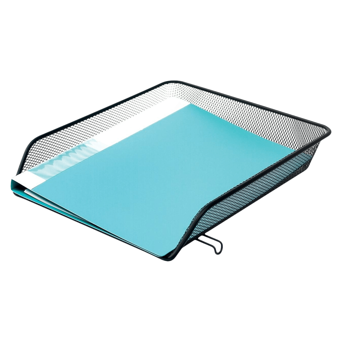Office Depot Brand Metro Mesh Front-Load Letter Tray, Black