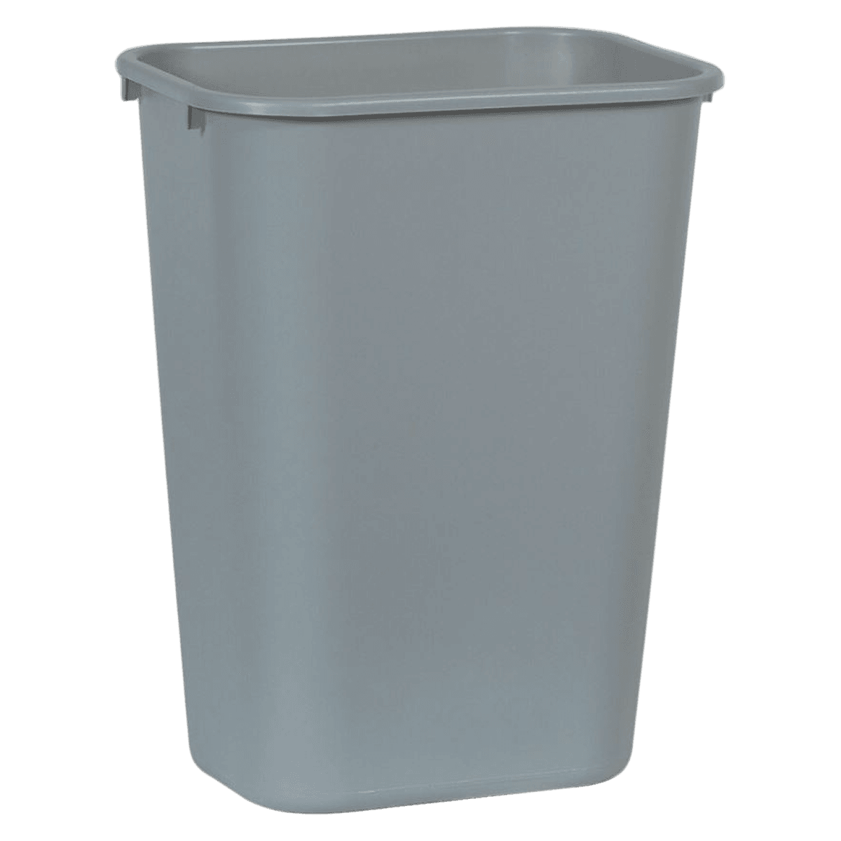 Eldon Rectangular Polyethylene Wastebasket, 41 Qt (10.25 Gal), Gray, 1/Pack