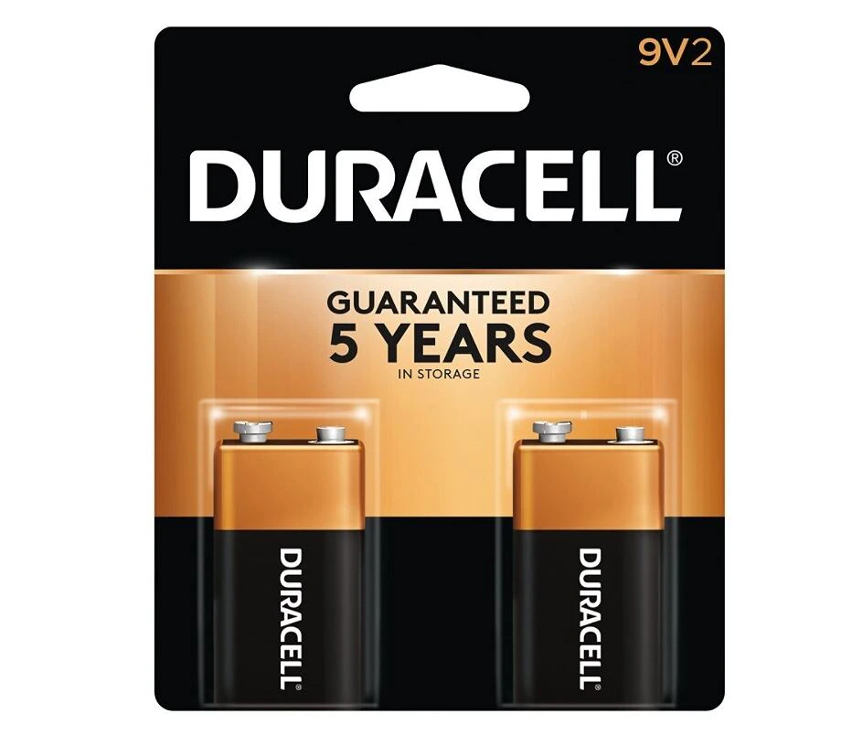 Energizer Max 9-Volt Alkaline Batteries, 2/Pack