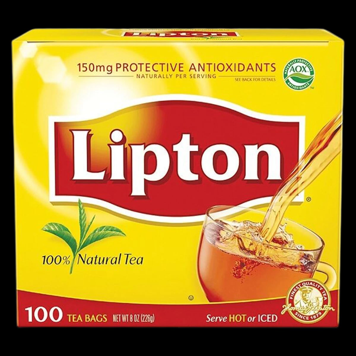 Q1 Lipton Tea Bags, 100/Box