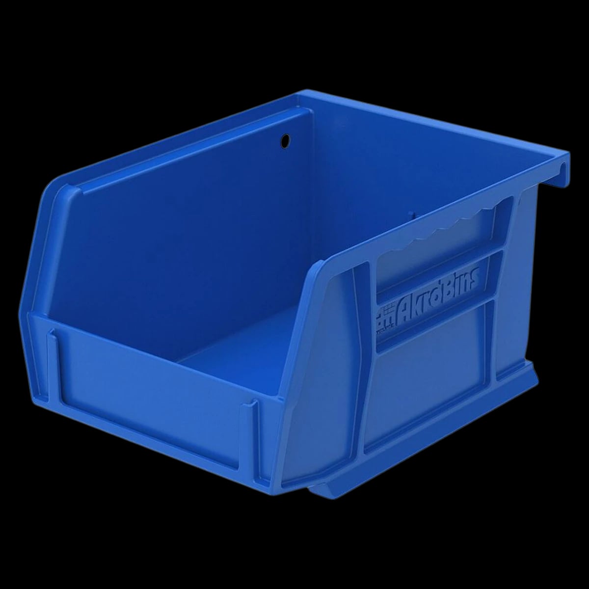 Akro-Mils AkroBin Storage Bin, 5-3/8" x 4-1/8" x 3", Blue, 1/Each