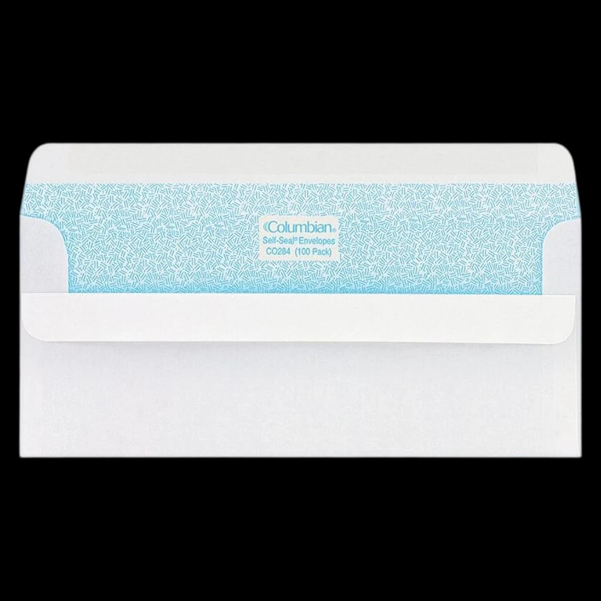 Westvaco Envelope Self-Seal Security Envelope #10, 4 1/8 in x 9 1/2 in, White, 100/Box