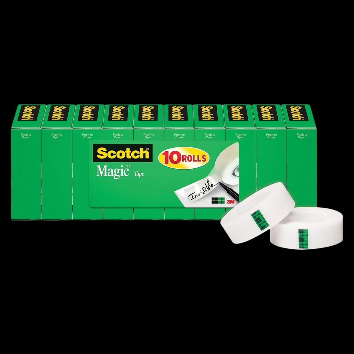 Scotch Magic 810 Clear Tape, 3/4 in x 1000 in, 10/Pack