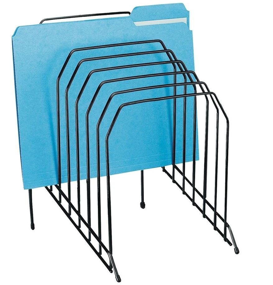 File Wire Step Sort-A-File, Black, 12"x8"x10", 1/Each