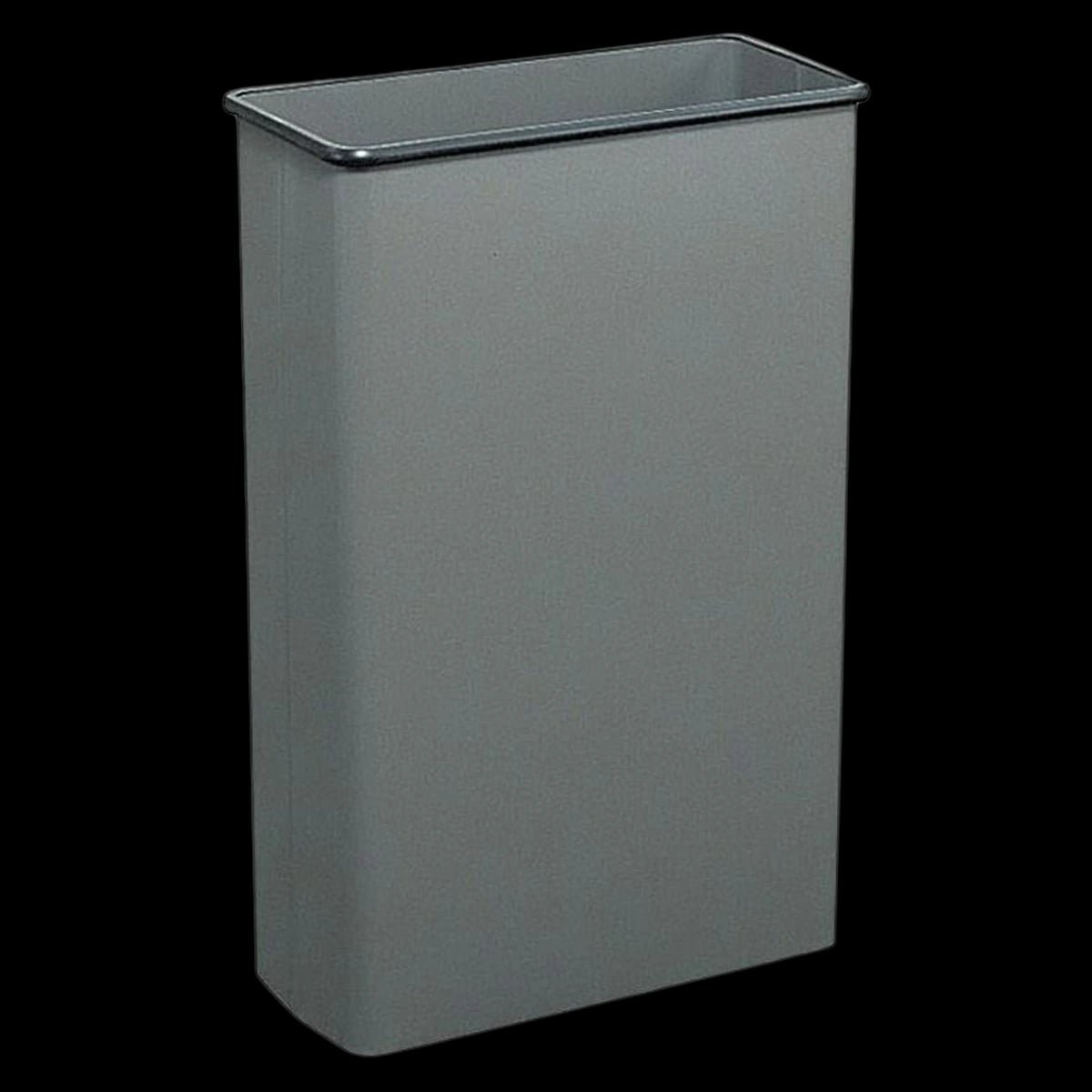 Safco Rectangular Wastebasket, 22 Gallon (88 Quart), Charcoal, 1/Pack