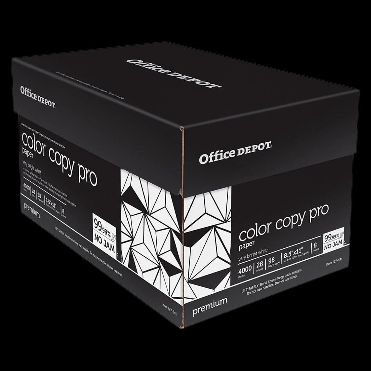 Office Depot Paper Copy 28Lb Color X-Heavy, 8.5" x 11", 500 Sheets/Ream, 8/Case