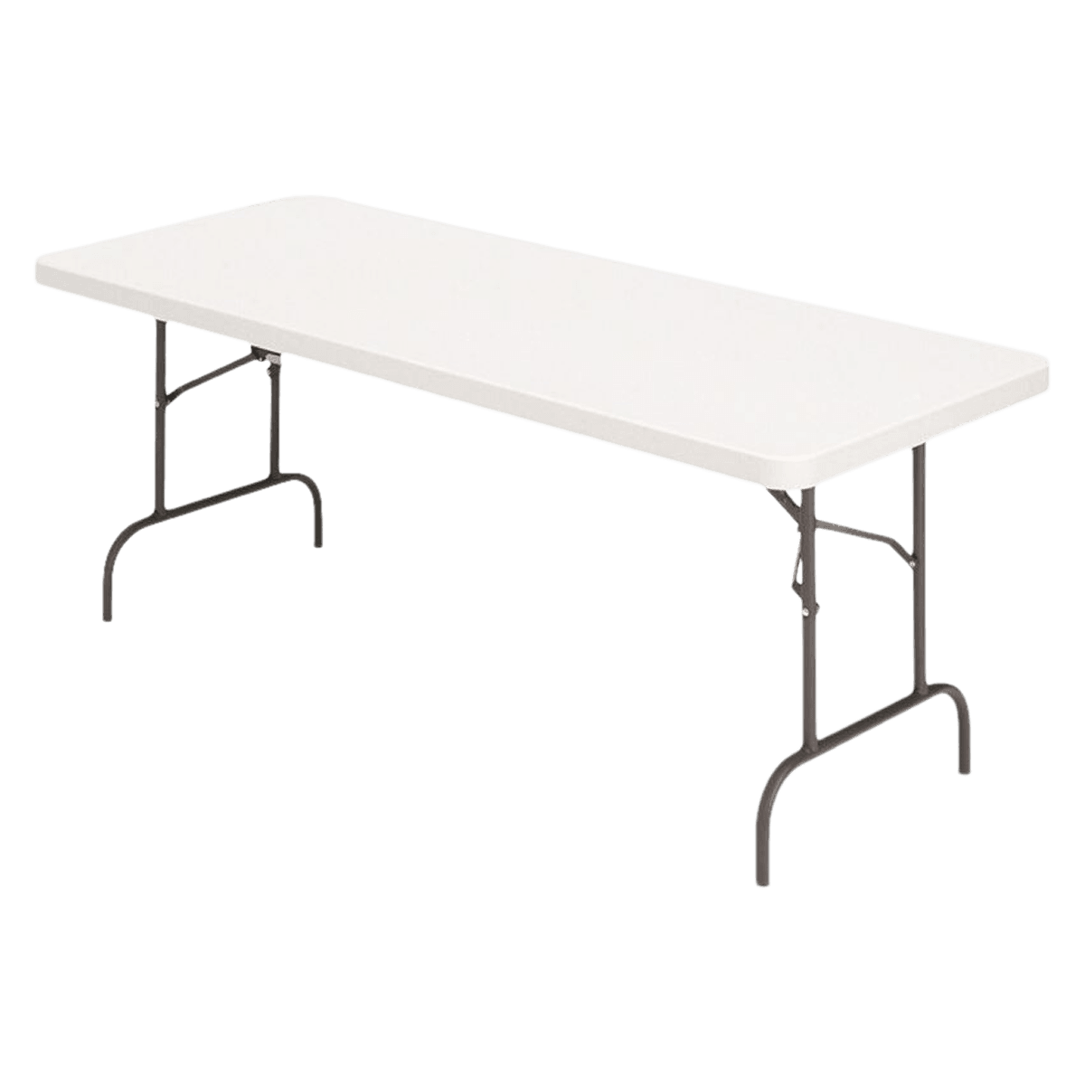 Folding Table, Molded Plastic Top, 30" x 96", Platinum Gray, 1/Each
