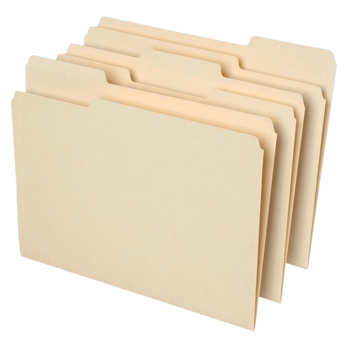 Office Depot File Folders, 1/3 Cut, Letter Size, Manila, 100/Box