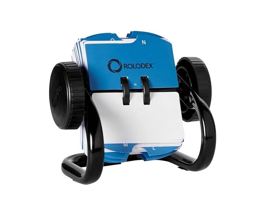 Rolodex Mini Classic Rotary Card File, 1.75 x 3.25 in, 250 Cards, Black, 01KEZKNTVA1GSCCWBT0K1JE3EA
