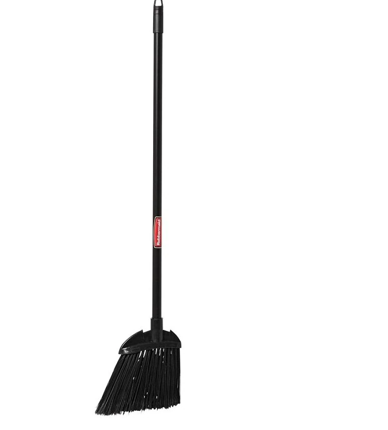 Rubbermaid Lobby Broom, 6" Wide, Black, 1/Each