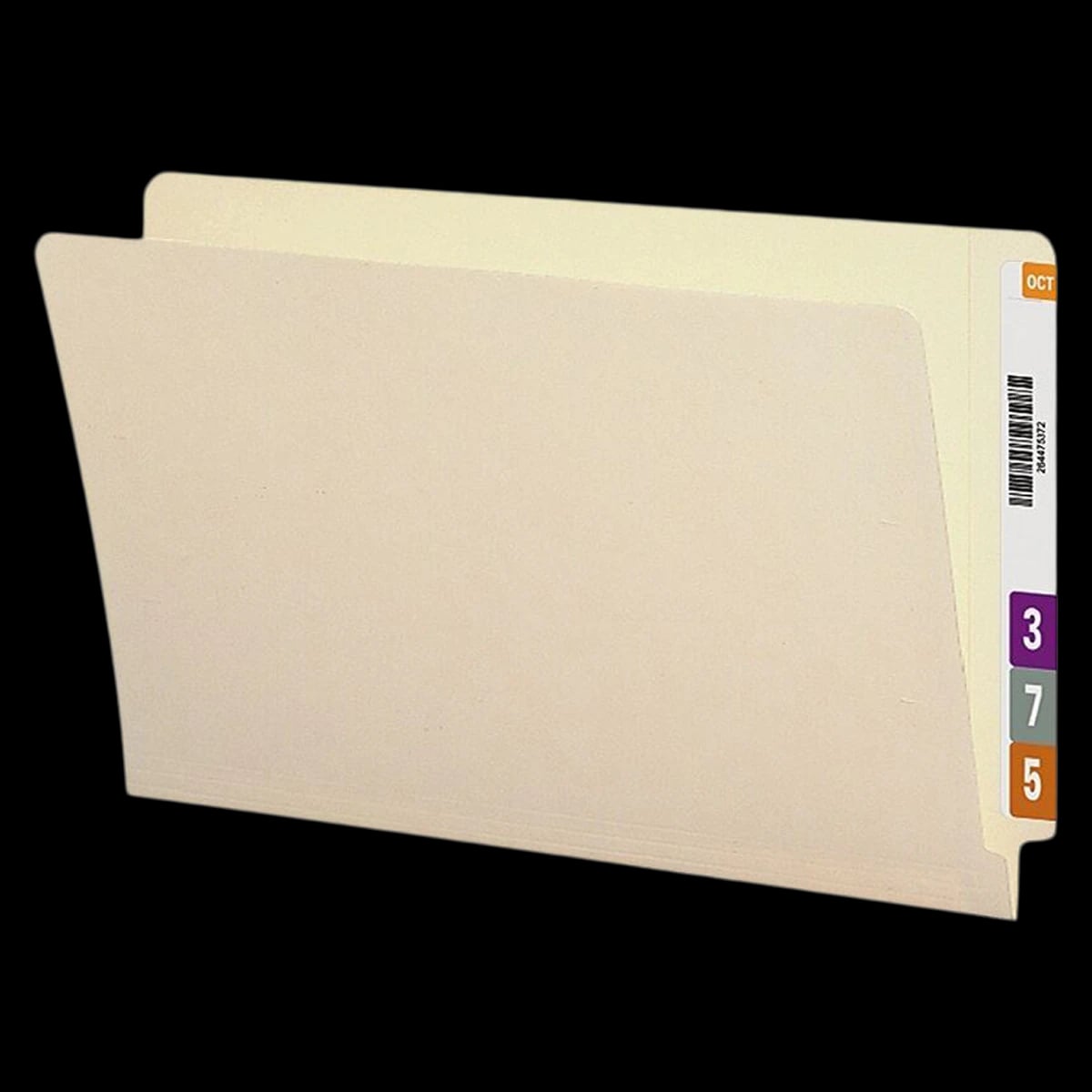 Smead Manila Reinforced End-Tab Folder, Straight Cut, Legal Size, 100 per Box