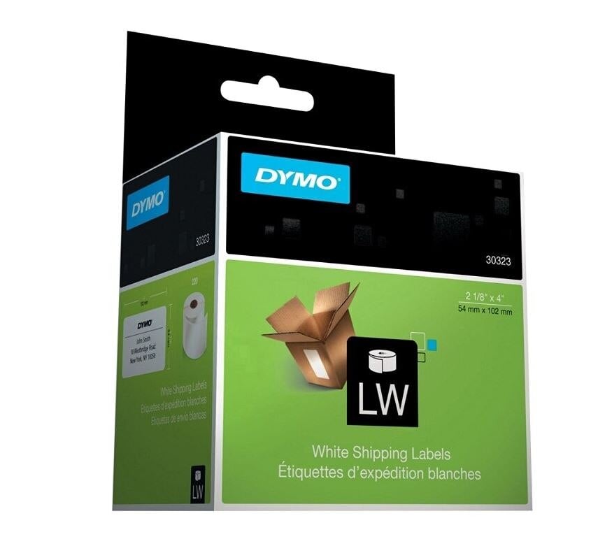 DYMO LabelWriter Model 30323 Shipping Labels, 4 in x 2.13 in, White, 220/Roll, 1/Package