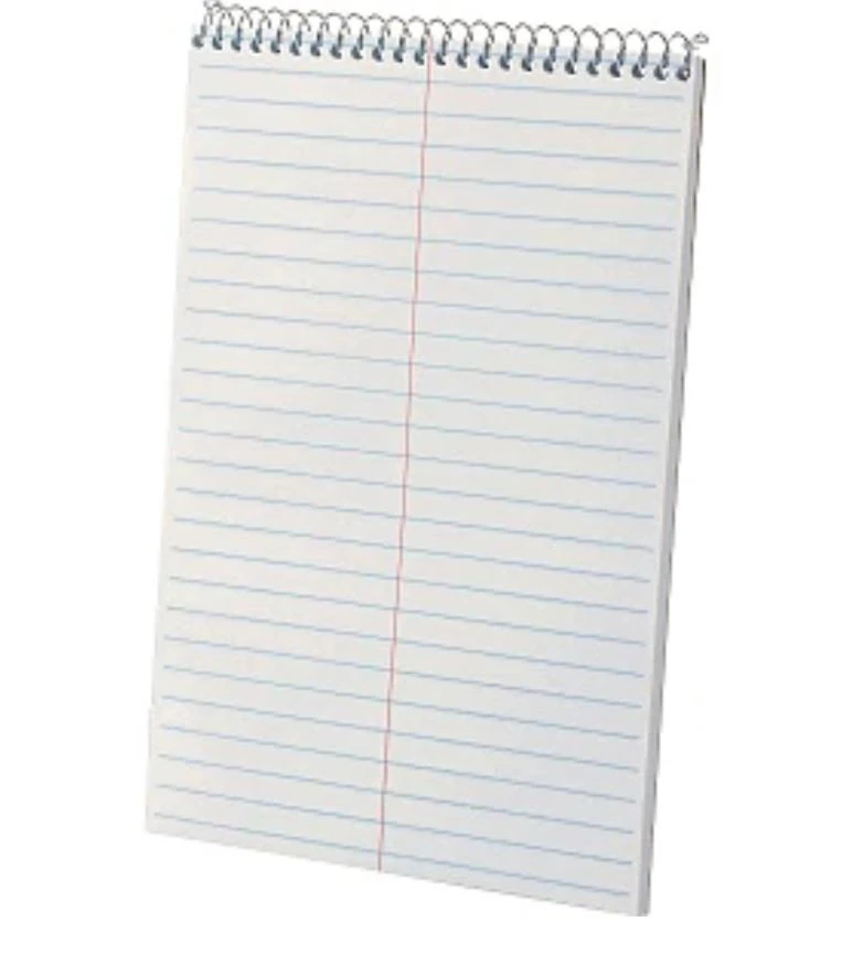TOPS Steno Book, 6" x 9", Gregg Ruled, 70 Sheets, White, 1/Package