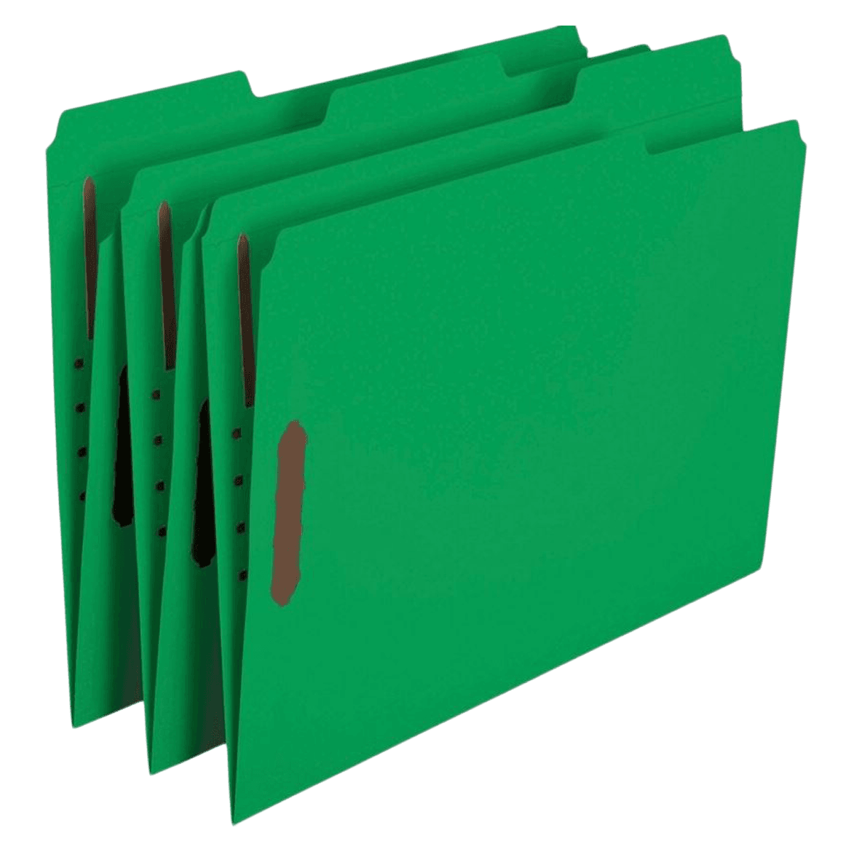 Smead Reinforced Tab Folder, Letter Size, 1/3 Cut, Green, 50 per Box