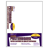 Brites Poster Boards, 11" x 14", White, 5/Pack