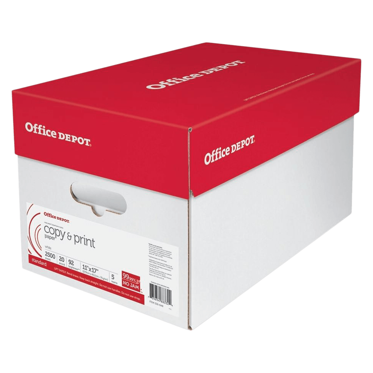 White Copy Paper, 11x17, 20 lb, 500 Sheets/Ream, 5 Reams/Case, 2500/Case