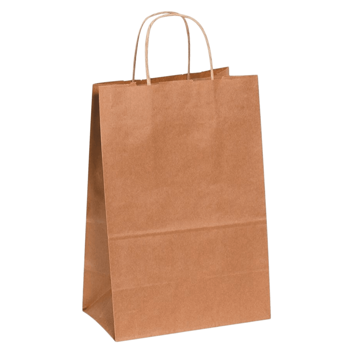 HD Paper Shop Bags, Kraft, 13" x 10" x 5", 250/Pack