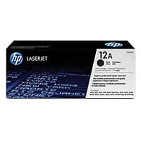 HP 12A Black Original Toner Cartridge, Q2612A