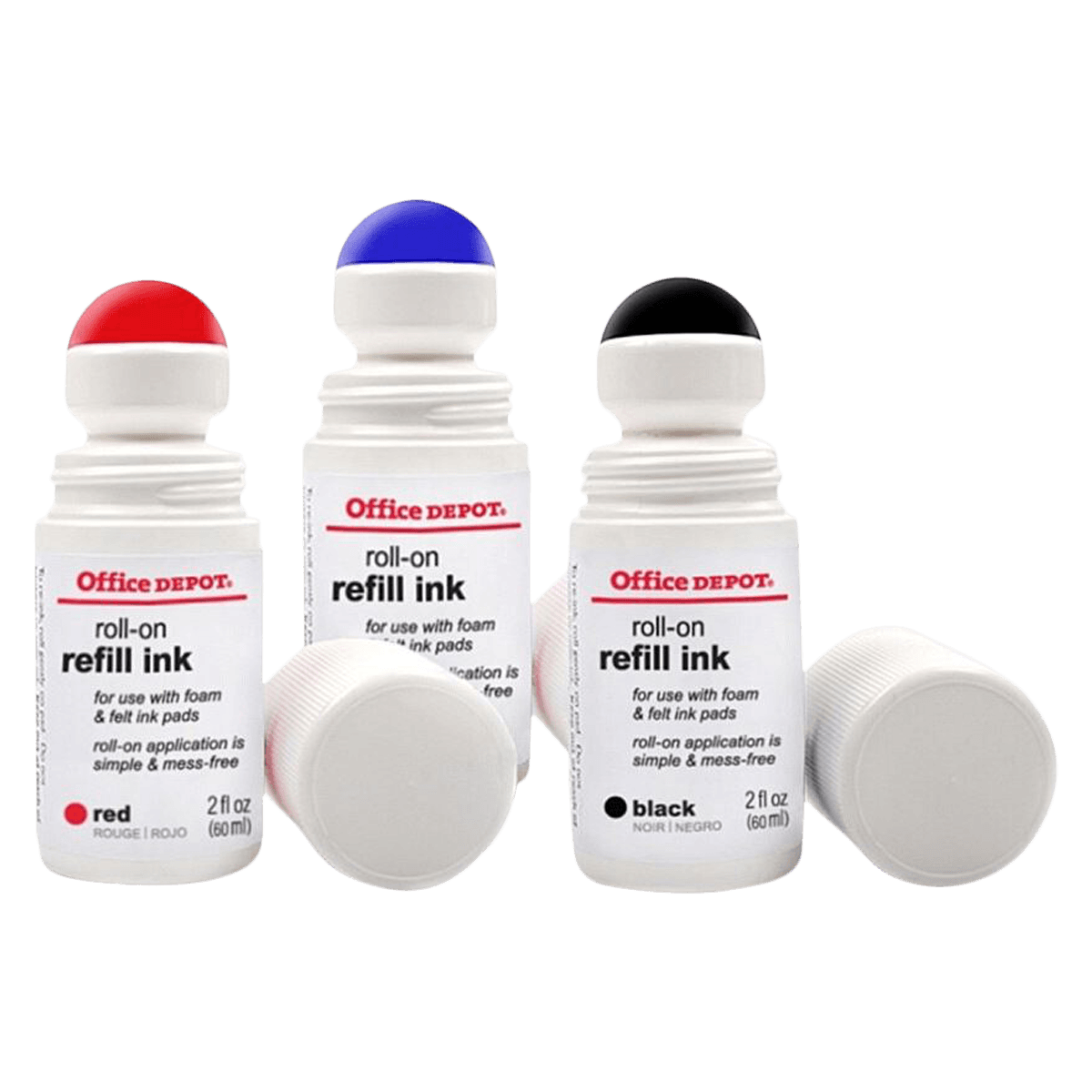 Office Depot Brand Roll On Ink, 2 Oz, Black