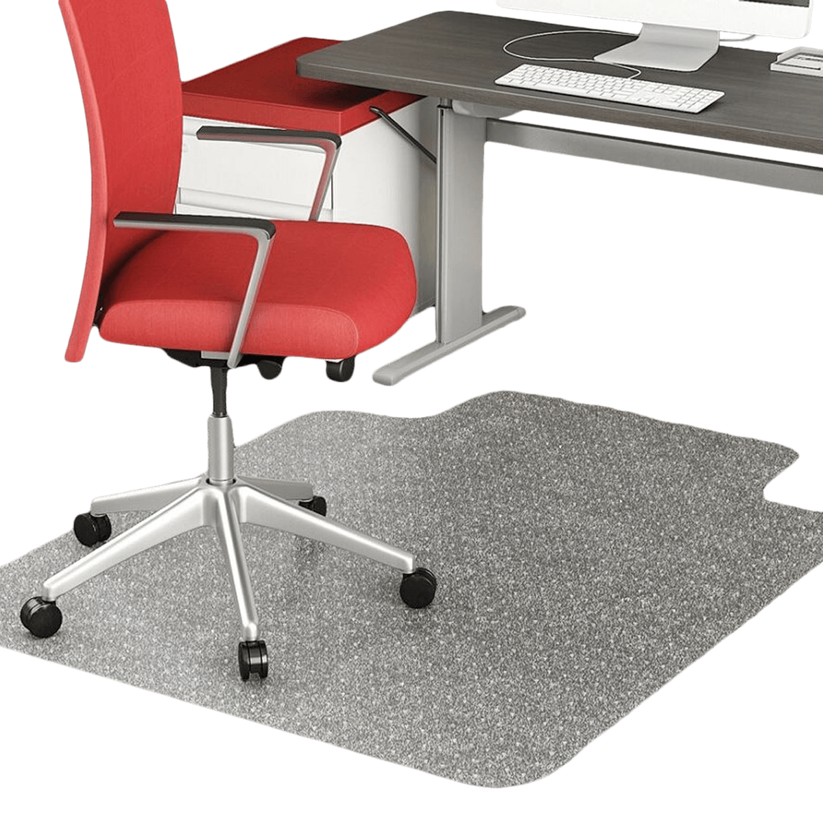Advantage Chair Mat Standard Lip, 36x48 inches, Commercial Grade, Clear, Each