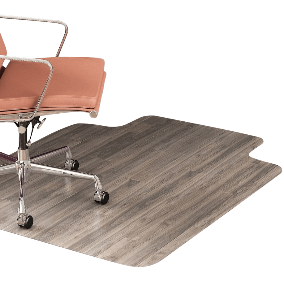 Realspace Hard Floor Chair Mat, Wide Lip, 45 in x 53 in, Translucent
