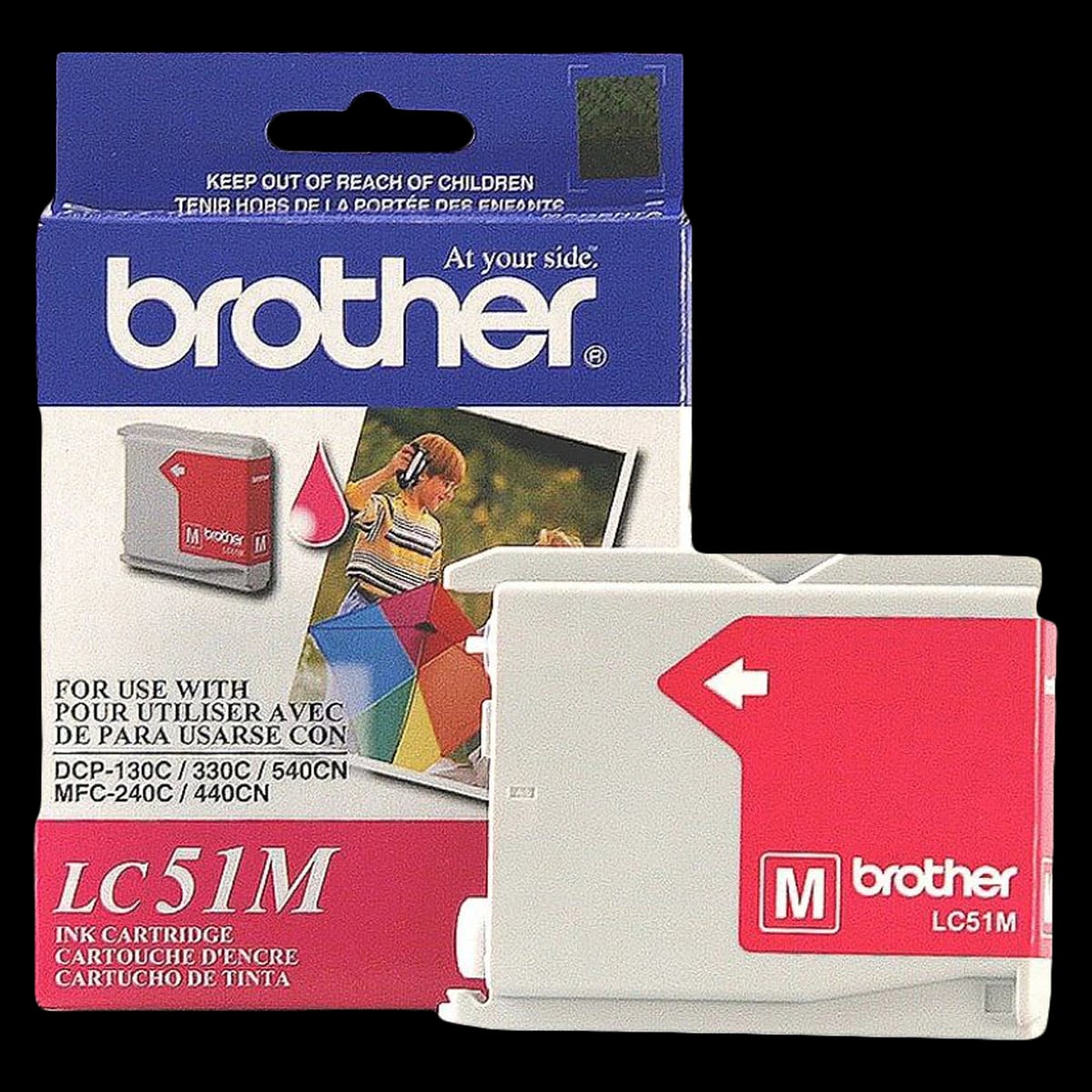 Brother LC51MS Magenta Ink Cartridge, 1/Pk