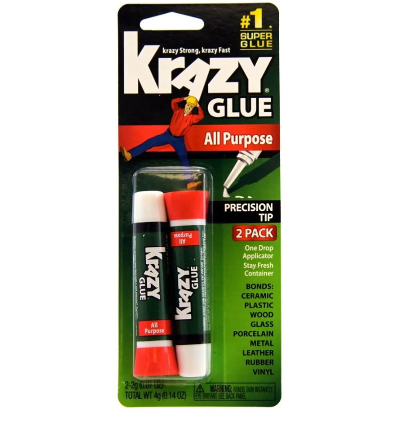 Krazy Glue Clear Original, 0.07 oz Tubes, Twin Pack (2-Pack), 01KWC87QESVSS6ZMQ3BC437W3S