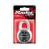 Master Lock Combination Padlock, Black, 2/Pack