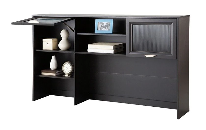 Hutch Glass Doors Laminate Espresso, Magellan Collection