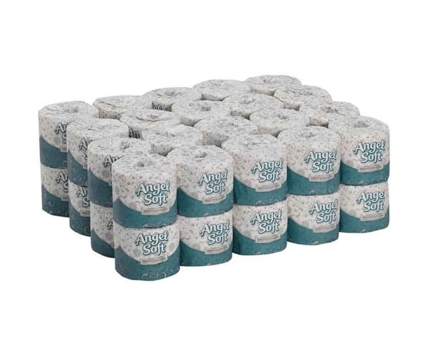 Angel Soft 2-Ply Premium Embossed Bathroom Tissue, 450 Sheets/Roll, 40/Pack