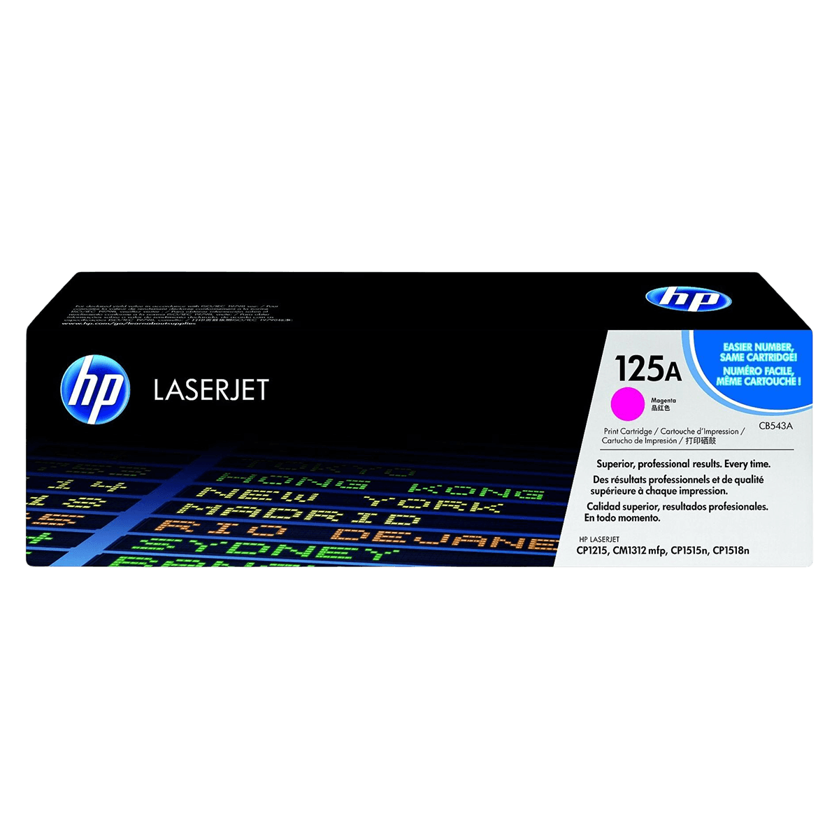 HP 125A Magenta Original Toner Cartridge, CB543A