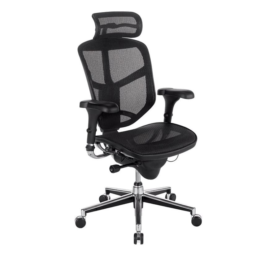 Office Depot Quantum 9000 Series Ergonomic Mesh High-Back Chair with Headrest, Black, 01KT0J087V4KZX1E3BC7ST9YRJ